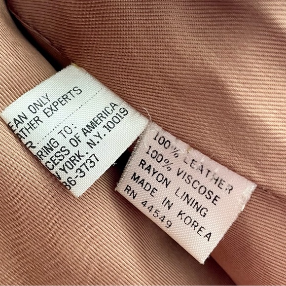 Vintage 1970s Split End Rust Orange 100% Leather Long Belted Trench Coat - Picture 14 of 17